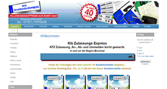 Desktop Screenshot of kfzzulassungsexpress.de